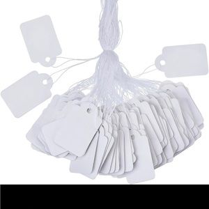 New box of 2000 Merchandise tags with strings